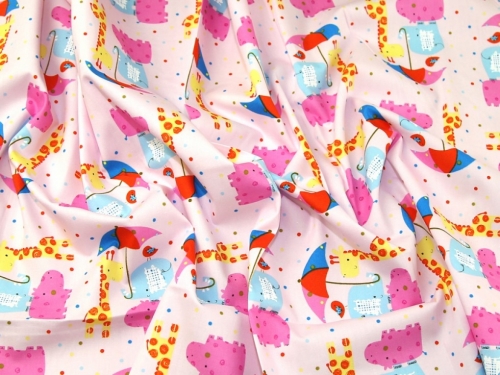 Deadstock 100% Cotton Poplin Fabric Pink