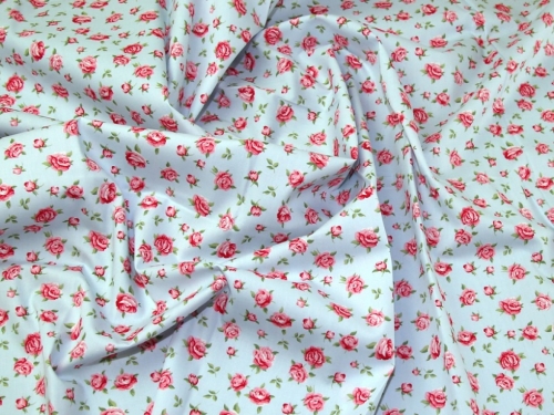 Deadstock 100% Cotton Poplin Fabric Sky Blue