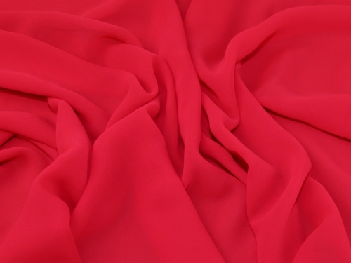 Deadstock Supreme Sheer Chiffon Fabric Deep Pink