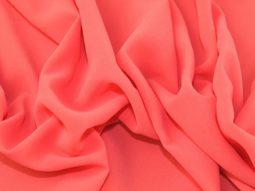 Deadstock Synergy Light Georgette Fabric Coral