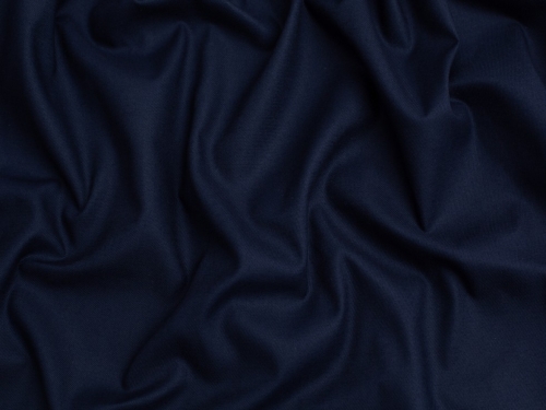 Minerva Core Range Polyester Cotton Drill Fabric Navy Blue