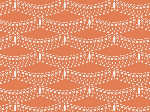 Art Gallery Fabrics Petal and Plume 100% Cotton Poplin Fabric Nectarine