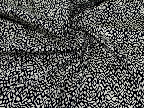 Stretch Woven Cotton Twill Fabric Black