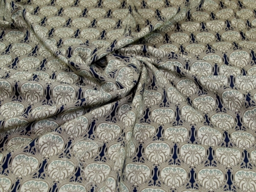 Cotton Canvas Fabric Blue Multi