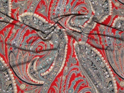 Deadstock ITY Silky Stretch Knit Fabric Red