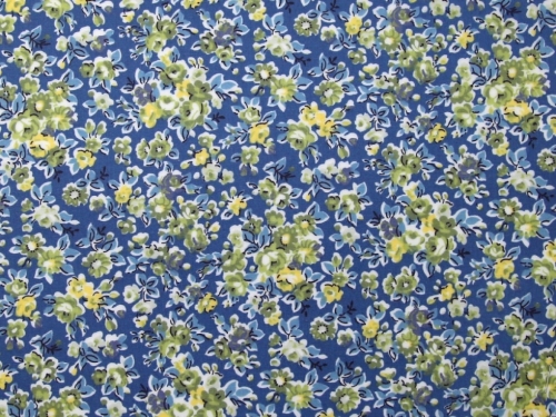 Laminated Cotton Vinyl Fabric Blue