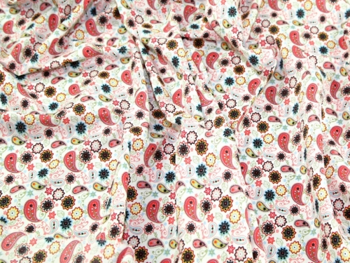 Cotton Lawn Fabric Coral