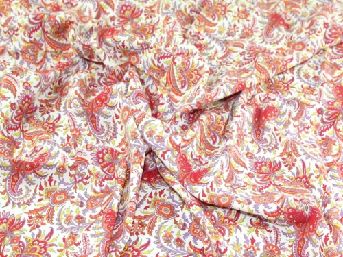 Cotton Lawn Fabric Red