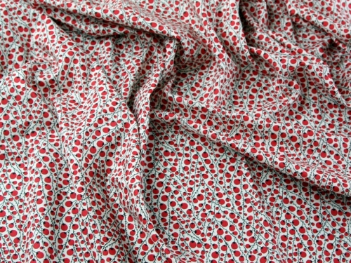 Cotton Lawn Fabric Red