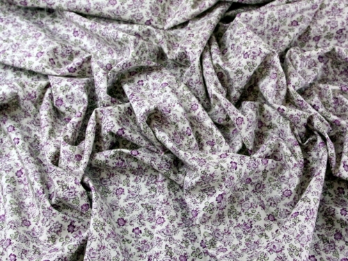 Cotton Lawn Fabric Purple