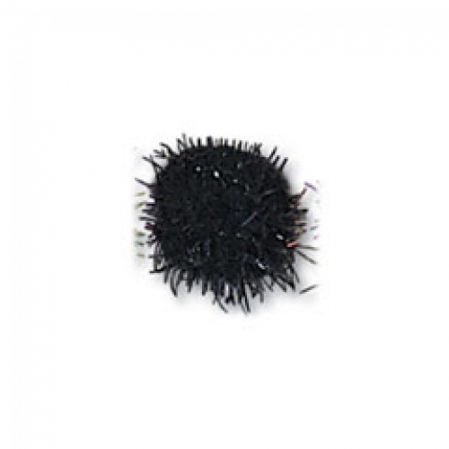 Trimits Pom Poms Metallic Black