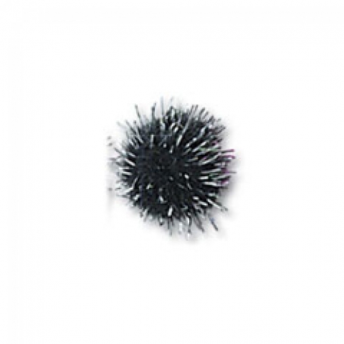 Trimits Pom Poms Metallic Black/Silver
