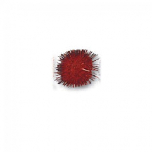 Trimits Pom Poms Metallic Red