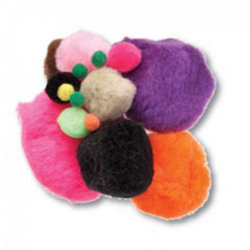 Trimits Pom Poms Red Black White Mix