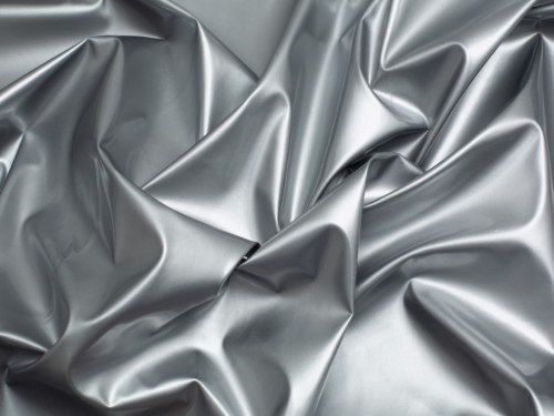 Minerva Core Range Glossy PVC Vinyl Fabric Silver