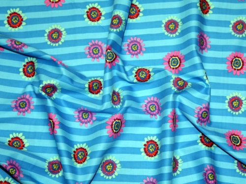 Free Spirit 100% Cotton Poplin Fabric Blue