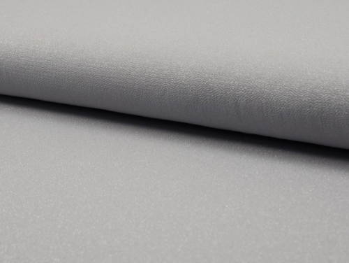 Deadstock Bubble Crepe Fabric Silver Grey