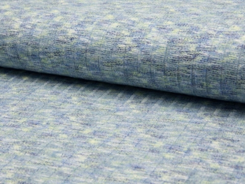 Deadstock Viscose Rib Stretch Knit Fabric Blue