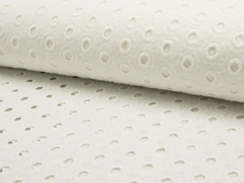 Deadstock Broderie Anglaise Cotton Fabric Cream