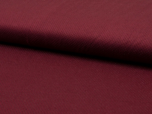 Deadstock Faux Suede Stretch Knit Fabric Bordeaux