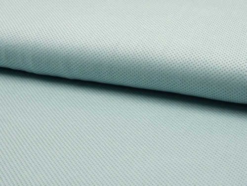 Deadstock Faux Suede Stretch Knit Fabric Greenish Blue