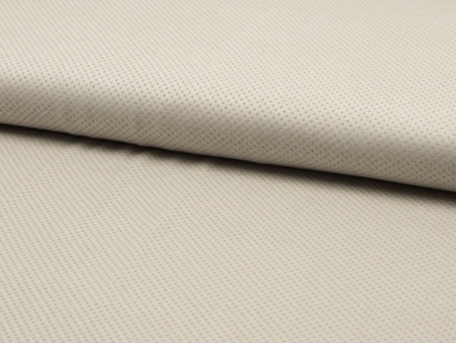 Deadstock Faux Suede Stretch Knit Fabric Silver Grey