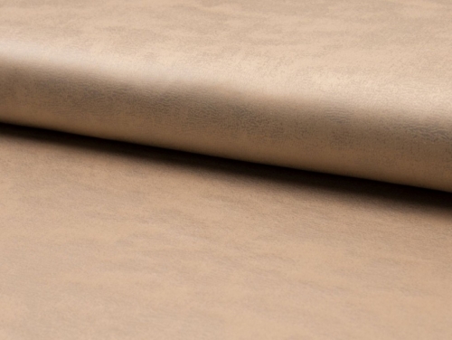 Deadstock Foil Stretch Woven Faux Suede Fabric Camel