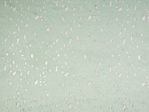 Deadstock Laser Cut Faux Suede Stretch Knit Fabric Mint Green