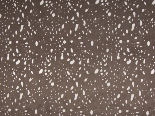 Deadstock Laser Cut Faux Suede Stretch Knit Fabric Brown