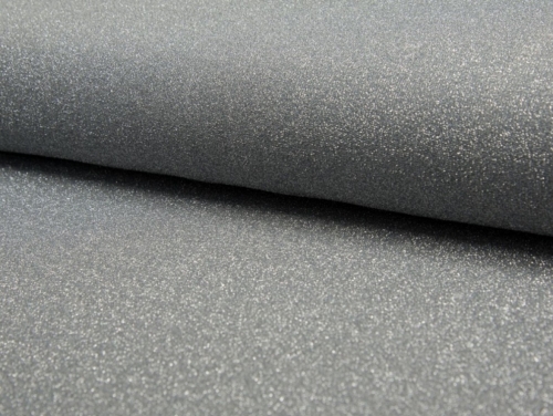 Deadstock Lurex Textured Stretch Knit Fabric Silver