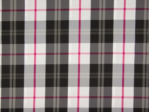 Deadstock Memory Raincoat Coating Fabric Black Fuchsia