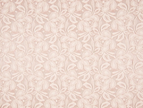 Deadstock Stretch Lace Fabric Blush
