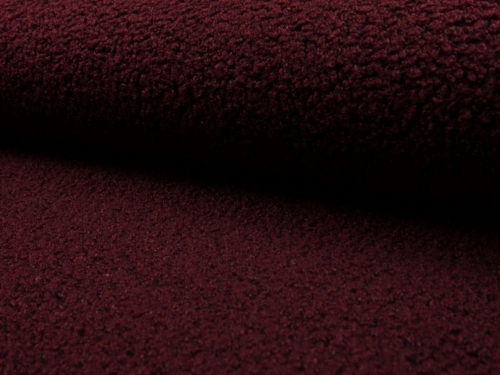 Deadstock Textured Coating Fabric Bordeaux