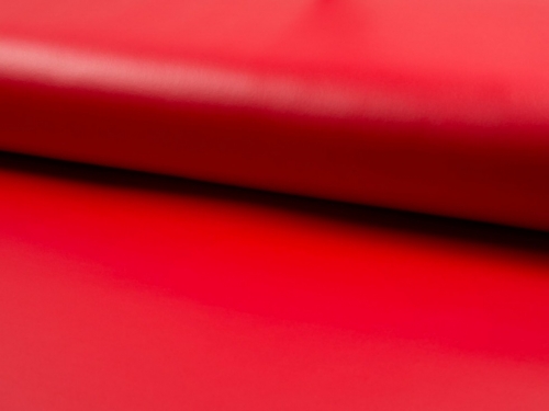 Deadstock PU Coated Scuba Stretch Knit Fabric Red