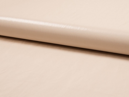 Deadstock Creased PU Vinyl Fabric Cream