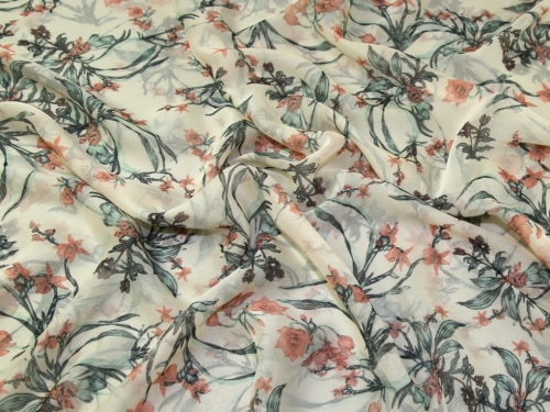 Deadstock Riva Crinkle Sheer Chiffon Fabric Lemon