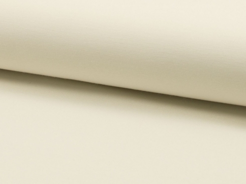 Deadstock Stretch Woven Viscose Bengaline Fabric Cream