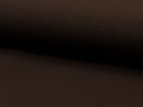 Deadstock Stretch Woven Viscose Bengaline Fabric Dark Brown
