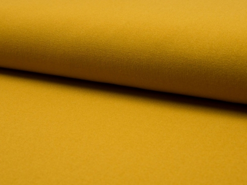 Deadstock Stretch Woven Crepe Fabric Ochre