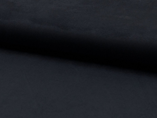 Deadstock Faux Suede Stretch Knit Fabric Navy Blue