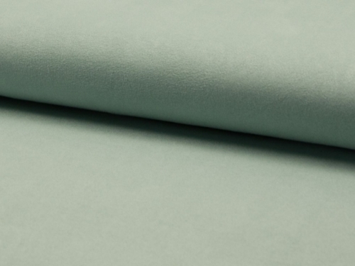 Deadstock Faux Suede Stretch Knit Fabric Mint Green