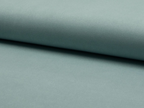 Deadstock Stretch Woven Faux Suede Fabric Duck Egg