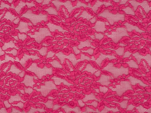 Deadstock Claudia Lace Fabric Fuchsia