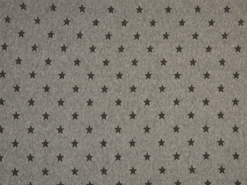 Deadstock Tubular Ribbing Stretch Knit Fabric Dark Grey Melange