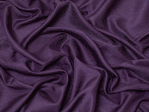 Satin Back Dupion Fabric Dark Purple