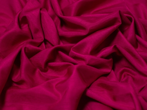 Satin Back Dupion Fabric Fuchsia Pink
