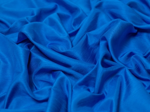 Satin Back Dupion Fabric Royal Blue