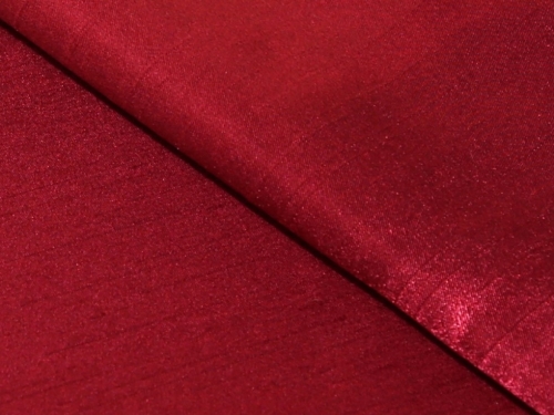Satin Back Dupion Fabric Ruby