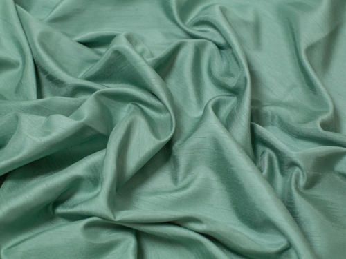 Satin Back Dupion Fabric Sage Green