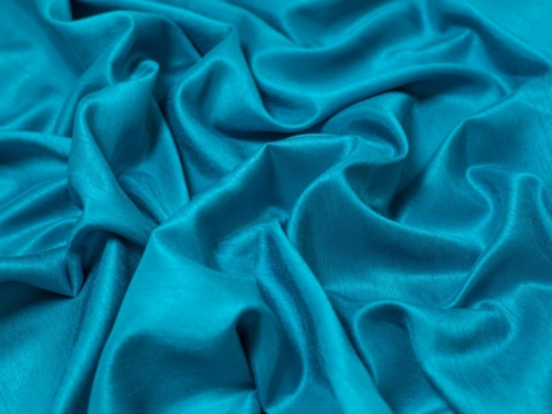 Satin Back Dupion Fabric Turquoise
